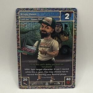 lolcow Live Tcg - Krispy Keem - Sons Of Akronia Tcg Rare - Keemstar Drama Alert